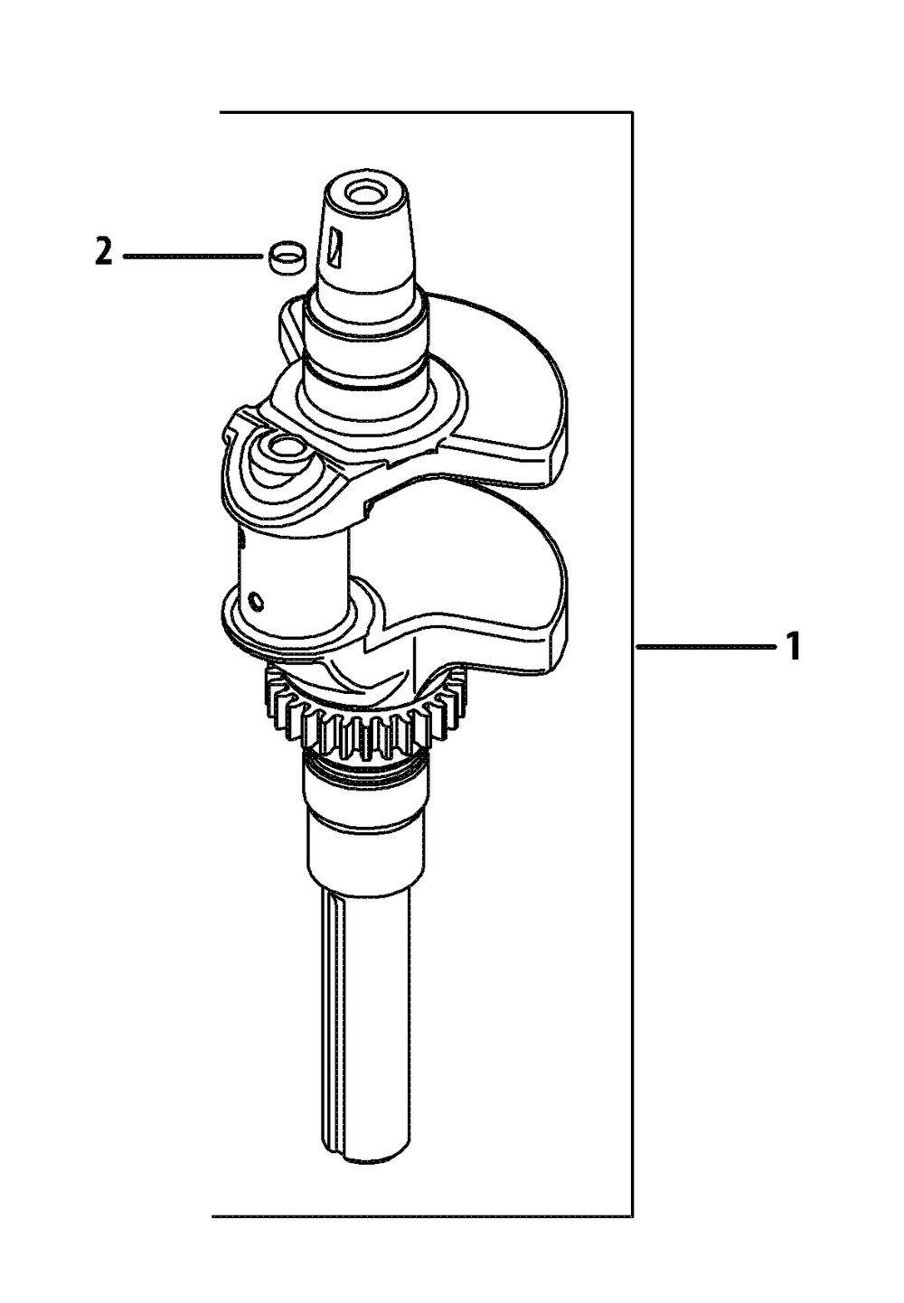 Kohler Cv730-3148 Crankshaft Diagram and Parts List for Z-FORCES60 (53BH5FJD-53BH5FJD050)(2013) Cub Cadet Lawn Tractor